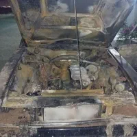 ماشین پیکان مدل 90اتیش گرفته