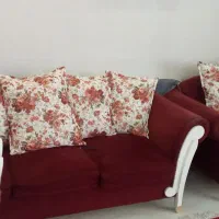 مبل ۹نفره با میز بزرگ و ۴میز پذیرایی کوچک|مبلمان خانگی و میز عسلی|شاهین‌شهر, ۹ دی|دیوار