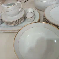 چینی 24 نفره دور طلا|ظروف سرو و پذیرایی|قم, آزادگان|دیوار