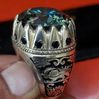 انگشتر  نقره سنگهای الماس موزانایت|جواهرات|تهران, راه آهن|دیوار