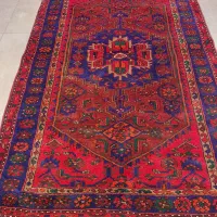 فرش دستباف (بساک)۳متری خمسه پرز ۲ سانت|فرش|مشکیندشت, |دیوار