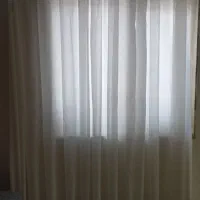 پرده  حریر شاین دار  سالم و بدون پارگی