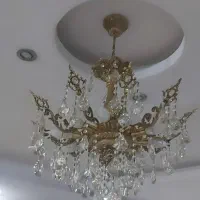 ۲ عدد لوستر جنس برنجی|لوستر و چراغ آویز|رشت, معلم|دیوار