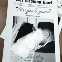 روزنامه آمریکایی عروس اکسسوری خاص تابلو موزیکال