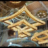 لوستر الماس.کهکشانی سه حلقه حریر.AC light
