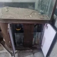 آکواریوم شور  با شیشه مخصوص با وسایل خارجی