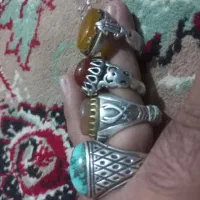 انگشتر فیروزه و عقیق