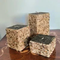 شمع‌ سه‌تایی سنگی