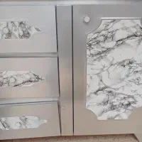 ست کابینت الومینیوم با سینک وهود در حد نو