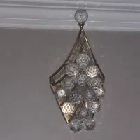 لوستر با دیوارکوب کریستالی جفت (۸شعله پرنور)|لوستر و چراغ آویز|تهران, سید خندان (جلفا)|دیوار