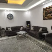 مبل هشت نفره همراه جلو مبلی وعسلی