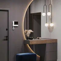 آینه قدی دیواری دفرمه LED با کنسول MDF|آینه|تهران, شهرک غرب|دیوار