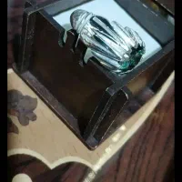 انگشتر فیروزه نیشابوری موزنایت وعقیق یمنی اصل