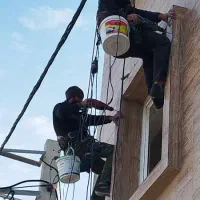 پیچ‌ و رولپلاک نما بدون داربست،با طناب،راپل