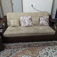 مبل هفت نفره بدنه چوب|مبلمان خانگی و میز عسلی|شاهین‌شهر, شهرک هشت بهشت|دیوار