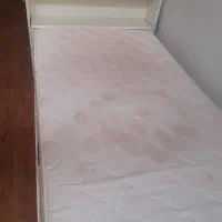 تخت خواب چوبی تک نفره با تشک خوشخواب