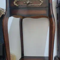 میز تلفن قهوه ای