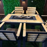 صندلی روستیکV/میزآتشدان مدرن گازی/زغالی رستورانی|کافی‌شاپ و رستوران|تهران, حکیمیه|دیوار