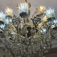 لوستر برنج ۱۶ شاخه دبل