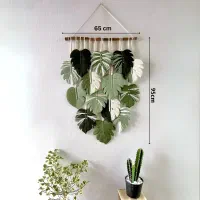 دیوار کوب مکرومه مدل طرح مانسترای غول پیکر|صنایع دستی و سایر لوازم تزئینی|قم, شهرک امام حسن|دیوار