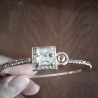 دستبندتک نگین وسیاه قلم