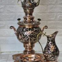 ظروف مسی/سماور مسی الماس تراش/بدون تغییر رنگ