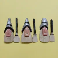 مجسمه چوبی مگنتی هالوین|مجسمه، تندیس، ماکت|نجفآباد, یزدانشهر|دیوار