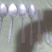 چند عدد قاشق و کارد و چنگال قدیمی ژاپنی