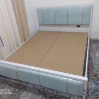 تختخواب دونفره فلزی  سه خط|تخت و سرویس خواب|مشهد, سیلو|دیوار