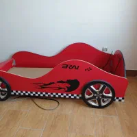 تخت کودک و نوجوان ماشینی|تخت و سرویس خواب|کردکوی, |دیوار