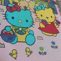 قالی ‌کودک طرح کیتی kitty|فرش|اهواز, زیتون کارگری|دیوار