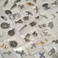 انواع پلاک و زنجیر استیل رنگ ثابت