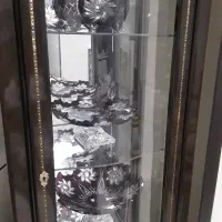 بوفه ویترین چوبی