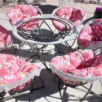 مبلمان باغی و صندلی باغی آلمریا نا iwiaoa آتشدان