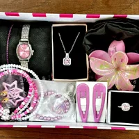 باکس هدیه  اکسسوری  ساعت  گردنبند