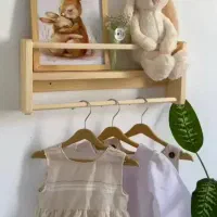 دستسازه های چوبی شلف و استند ساعت کافی بار|کتابخانه، شلف، قفسههای دیواری|بندر انزلی, آذربایجان|دیوار