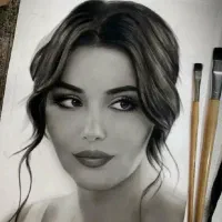 سفارش طراحی چهره سیاه قلم