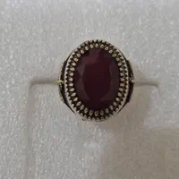 انگشتر نقره عیار ۹۲۵ سنگ عقیق یمن اصل