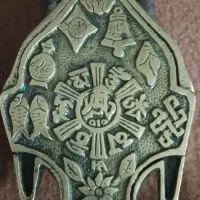 قفل بودایی قدیمی|کلکسیون اشیاء عتیقه|شیرگاه, |دیوار