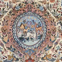 فرش دستباف ۱ جفت ۶ متری گل فرنگ.گالری فرش ایران|فرش|مشهد, حجت|دیوار