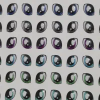 چشم های رزینی عروسک،از 4 میل تا 15 میل موجود است.