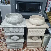 روشویی سنگ طبیعی دو رنگ(چکی