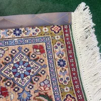 فرش دستباف (بساک)جفت ۲در۲ کف ساده زیبا|فرش|مشکین‌دشت, |دیوار