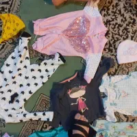 تعدادی لباس نوزادی تا۵ماه.کاپشن بیلر دامن|لباس|اندیشه, اندیشه فاز ۳|دیوار