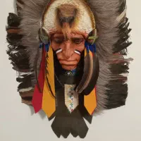 سرخ پوست دیوار کوب مدل عقاب  کار وارداتی نو