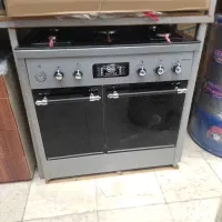 اجاق گاز طرح فر صفحه شیشه ای (تک‌ درب ) گلکسی