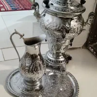 سماور و سینی و پارچ