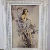 تابلو فرش دست بافت چله ابریشم