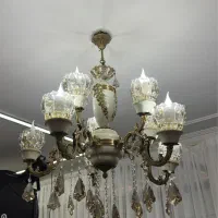 لوستر برنجی|لوستر و چراغ آویز|تبریز, |دیوار