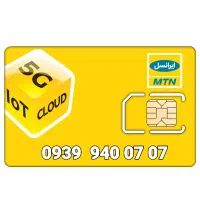 یک عدد سیمکارت  ایرانسل دائمی  رند